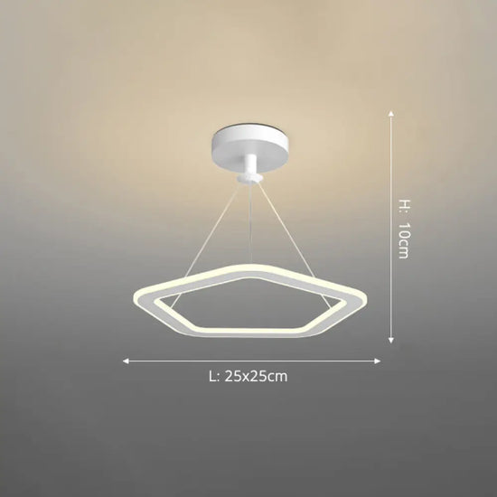Lustre Led Design Formes Originales Blanc - A / Froide Luminaire Chambre
