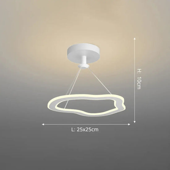 Lustre Led Design Formes Originales Blanc - C / Chaude Luminaire Chambre