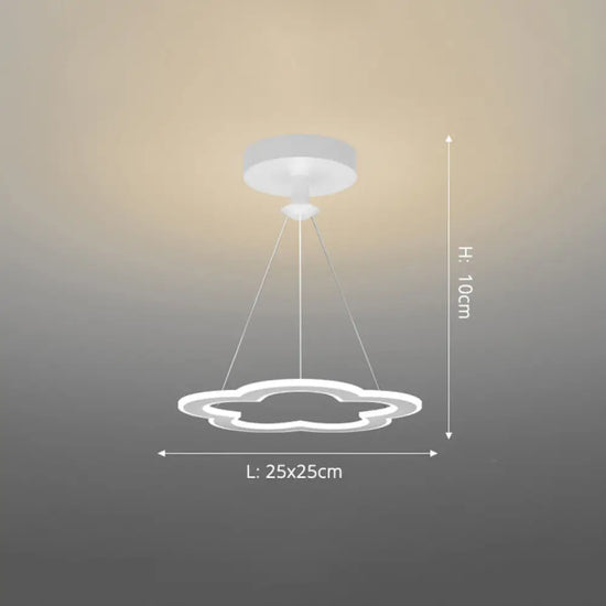 Lustre Led Design Formes Originales Blanc - E / Chaude Luminaire Chambre