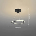 Lustre Led Design Formes Originales Noir - D / Chaude Luminaire Chambre