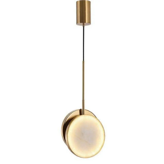 Lustre Led Design Marbre Doré Luminaire Chambre