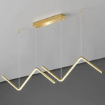 Lustre Led Design Triangles Métal Doré / Froide Luminaire Doré