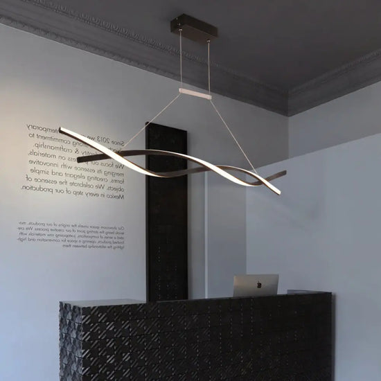 Lustre Led Design Vagues Callan Luminaire Chambre