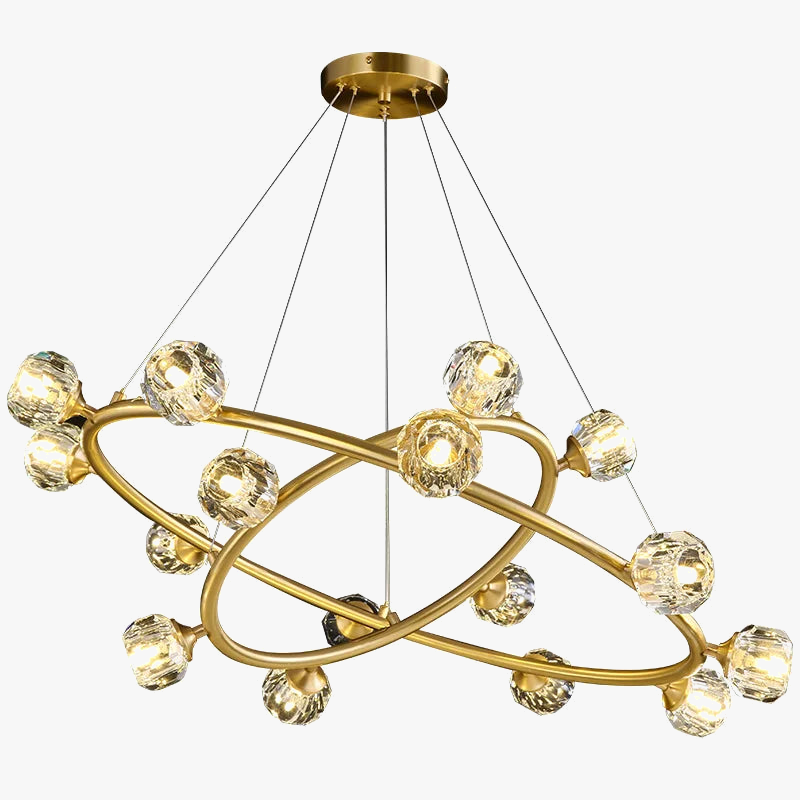 lustre led en cristal nordique minimaliste pour hôtel club