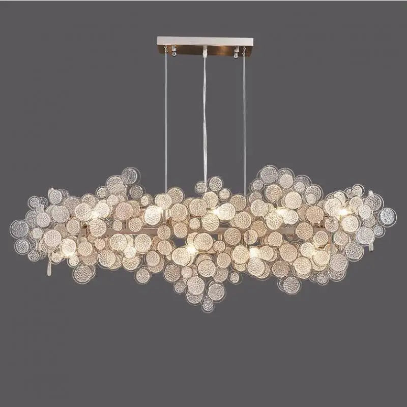 lustre led en verre design créatif et simple moderne