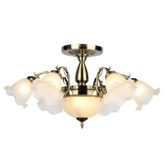 Lustre Led Fleurs Abat-Jour Luminaire Chambre