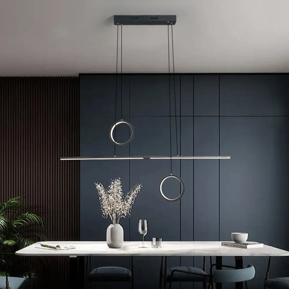 Lustre LED minimaliste Reez métal