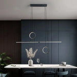 Lustre Led Minimaliste Reez Métal Luminaire Doré