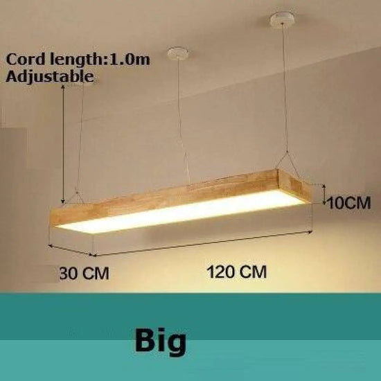 Lustre Led Moderne Bois Rectangle Fly L / Froide Luminaire Chambre