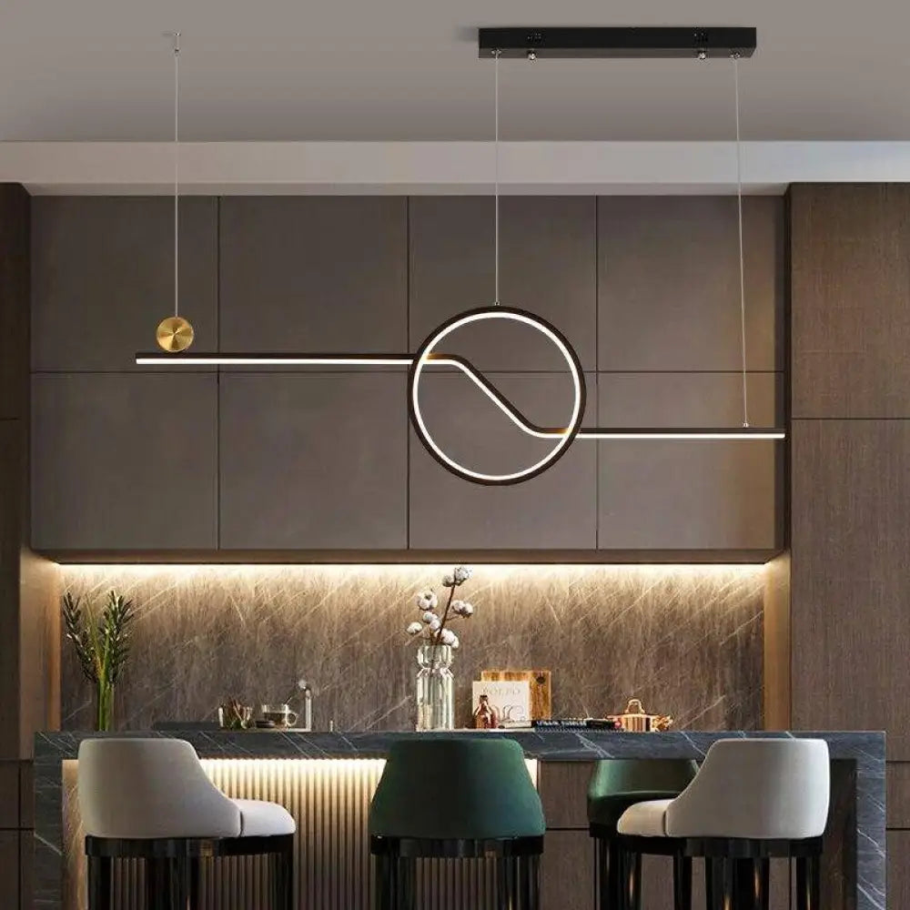 Modern LED Chandelier Geometric Shapes