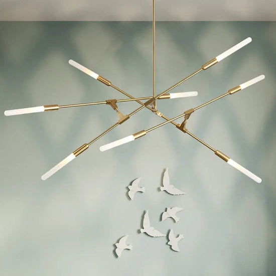 Lustre Led Moderne Suvan Baguettes Luminaire Chambre