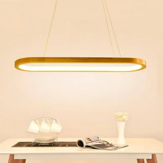 Lustre Led Nordique En Bois Luminaire Chambre