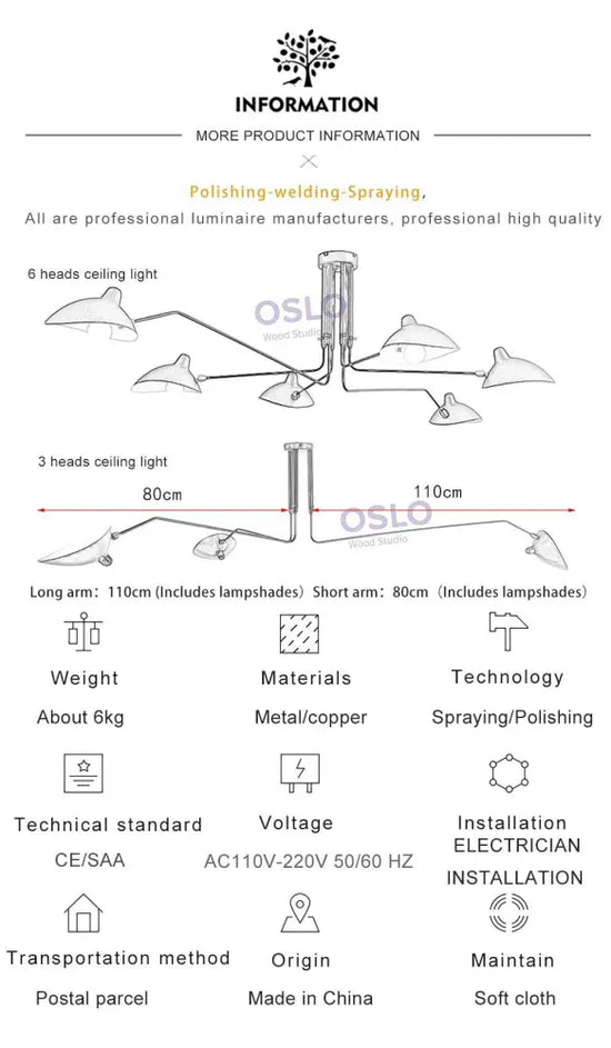 Lustre Led Rétro À Abat-Jours Multiples Luminaire Chambre