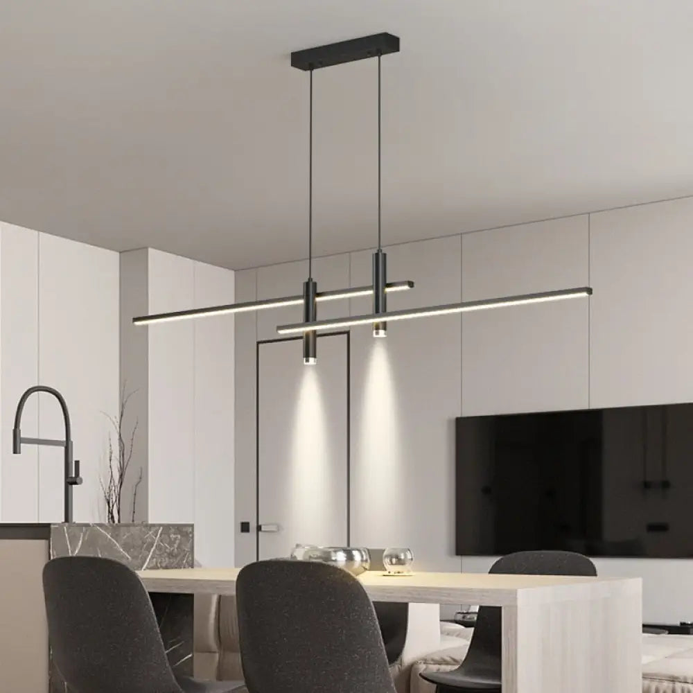 Lustre LED Sarno minimaliste en barre