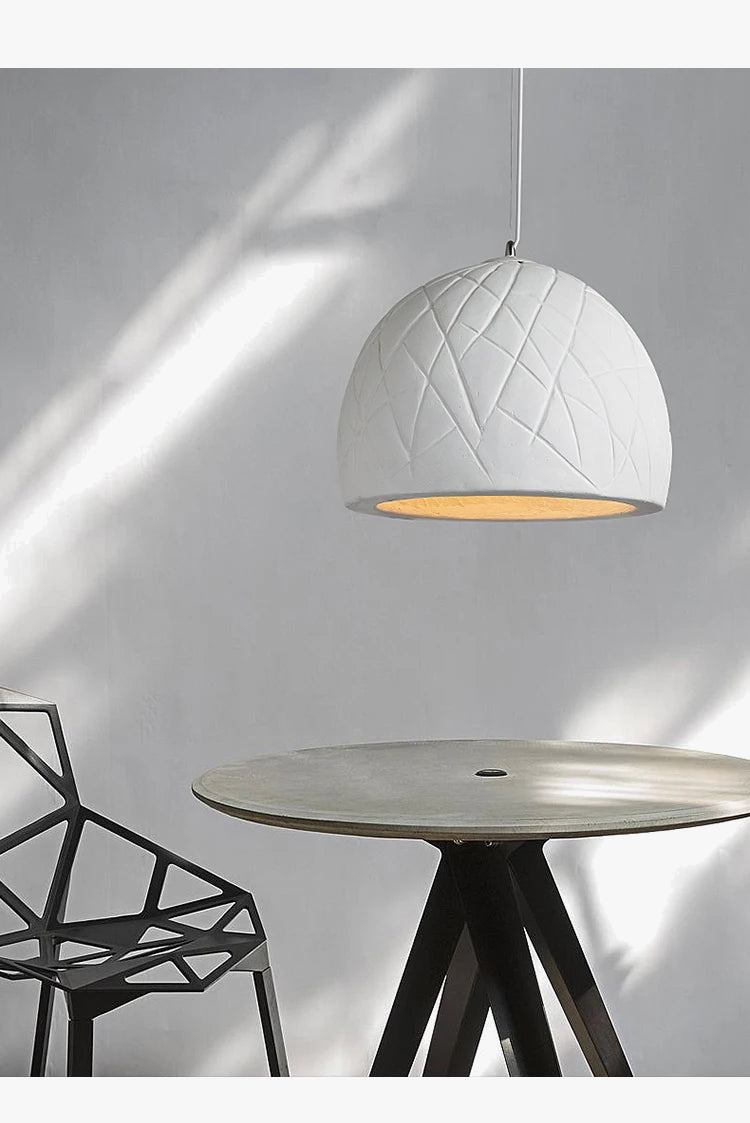 lustre led semi circulaire style wabi sabi nordique créatif