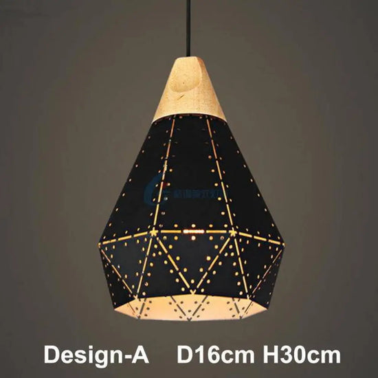 Lustre Led Vintage Bois Luminaire Chambre