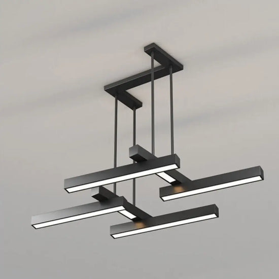 Lustre Led Z Métallisé Noir Yeray C - L950 X W85Mm / Chaude Luminaire Chambre