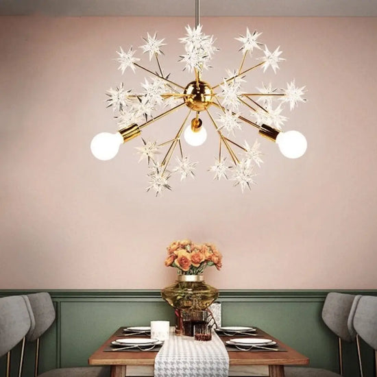 Lustre Métallique Étoiles Tanit Luminaire Chambre