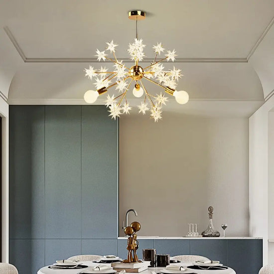Lustre Métallique Étoiles Tanit Luminaire Chambre