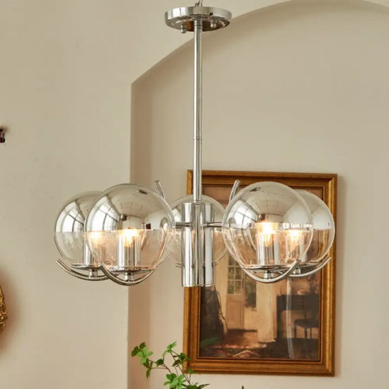 Lustre Moderne Abat-Jour Métallique Gael 4 Lampes Luminaire Chambre