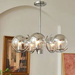 Lustre Moderne Abat-Jour Métallique Gael 5 Lampes Luminaire Chambre