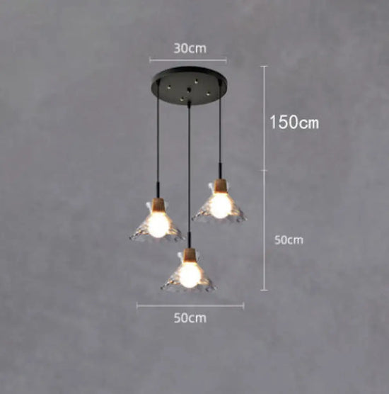Lustre Moderne Abat-Jour Verre Dante B Luminaire Chambre