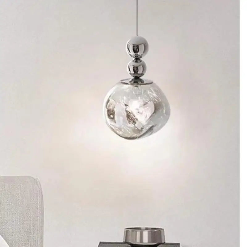 lustre moderne à led en cristal design nordique pour bar et salon