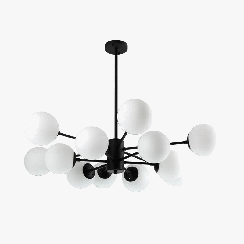 lustre moderne magic bean en verre pour décoration maison