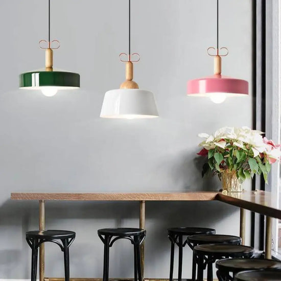 Lustre Moderne Multicolore Bois Luminaire Chambre