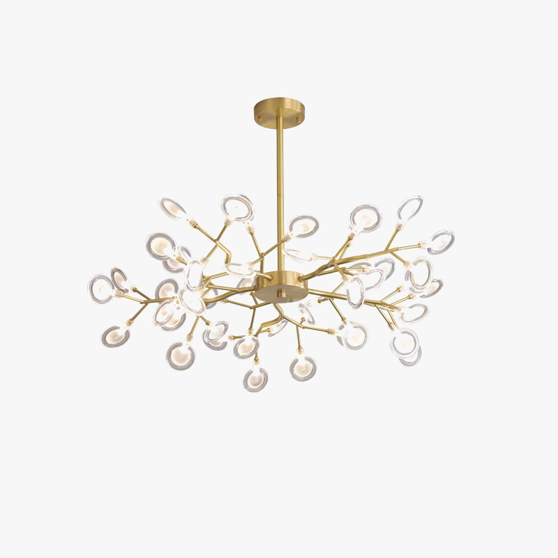 lustre moderne vintage luciole branche suspension éclairage