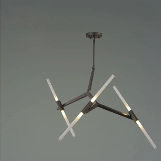 Lustre Nordique À Plusieurs Branches Luminaire Doré