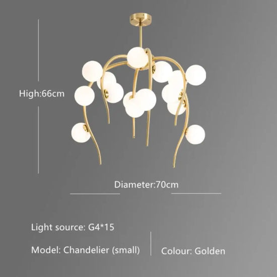 Lustre Octopus Globes Nayla Moderne A - 70X66Cm / Chaude Luminaire Chambre
