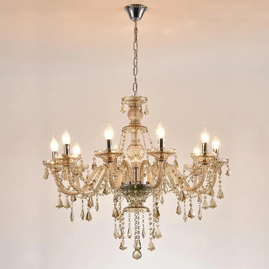 Lustre cristal ancien pampilles