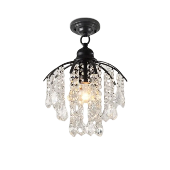 Lustre Salon En Faux Cristal Américain Perez