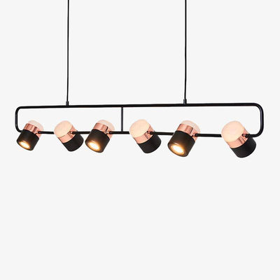 Élégant lustre suspendu rose gold