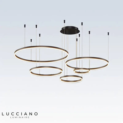 lustre suspension cercle | Salon & salle à manger