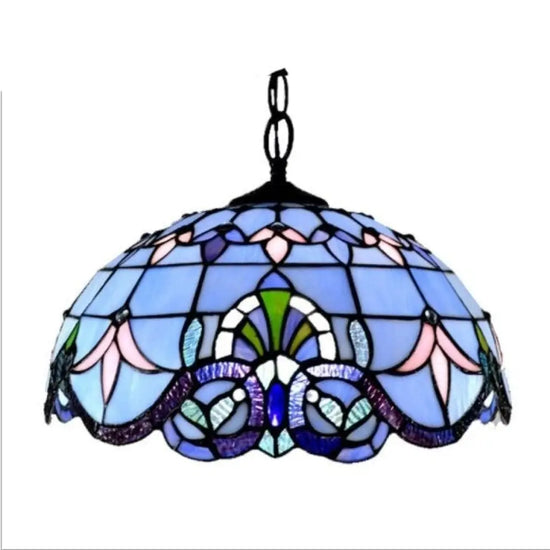 Lustre Vintage En Nacre Rivera Bleu