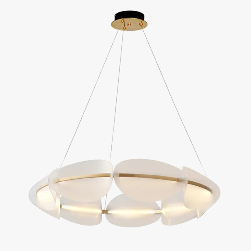 Lustres LED modernes Suspension en acrylique pour salon lustre en Bronze éclairage de chambre lampes suspendues Luminaire d'intérieur