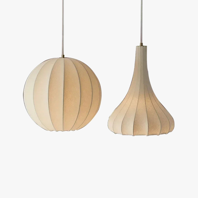 Nordique Wabi Sabi suspension LED lumières pour salon minimaliste en soie lustre Bar salle à manger chambre Loft suspension luminaire