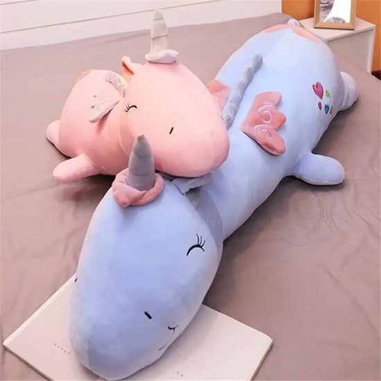 Peluche veilleuse licorne à lumière LED