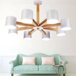 Plafonnier Bois Avec Spots Colorés. Luminaire Chambre