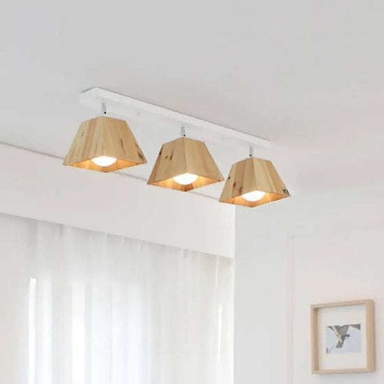 Plafonnier En Bois Style Japonais Luminaire Chambre