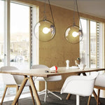 Plafonnier Industriel Argenté Globe Verre Luminaire Chambre