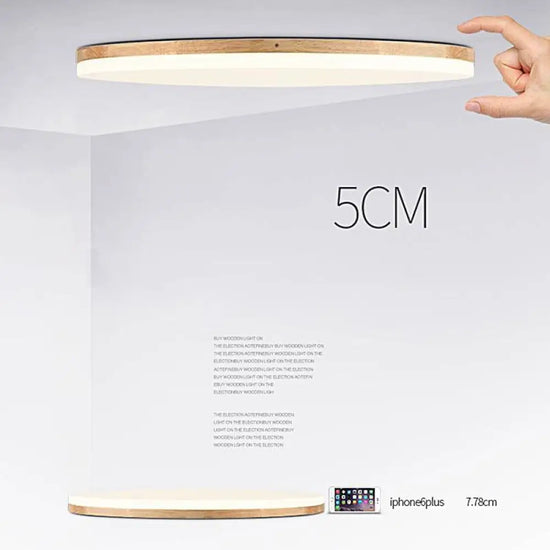 Plafonnier Led Bois Moderne Design Luminaire Chambre