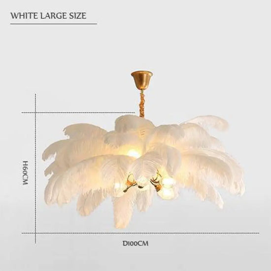 Plafonnier Led Carnaval À Plumes Colorées Blanc / L Luminaire Chambre
