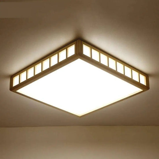 Plafonnier Led Carré Style Tatami Luminaire Chambre