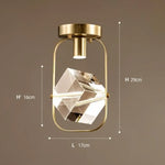 Plafonnier Led Cristal Carré Sollya Luminaire Chambre
