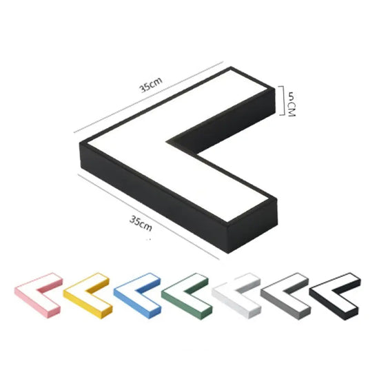 Plafonnier Led Design Arrow Noir / Chaude Luminaire Chambre