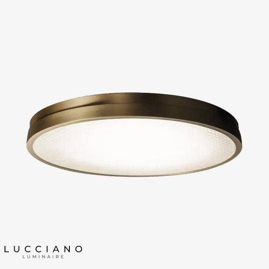 Plafonnier Led Fin Doré Loft 30 X 4 5Cm Luminaire Chambre