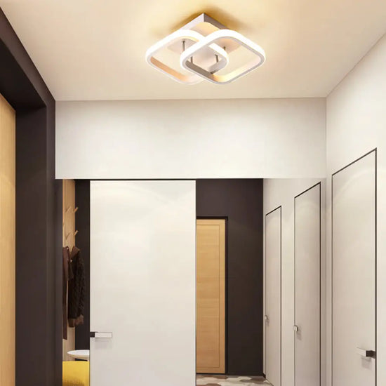 Plafonnier Led Moderne Croisé Doha Luminaire Chambre